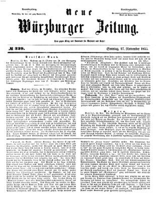 Neue Würzburger Zeitung Sonntag 27. November 1853