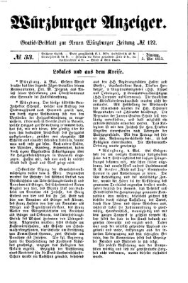 Würzburger Anzeiger (Neue Würzburger Zeitung) Dienstag 3. Mai 1853