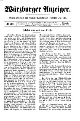 Würzburger Anzeiger (Neue Würzburger Zeitung) Mittwoch 4. Mai 1853