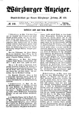 Würzburger Anzeiger (Neue Würzburger Zeitung) Samstag 14. Mai 1853