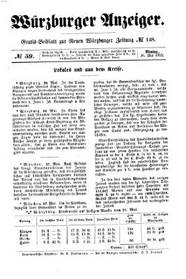 Würzburger Anzeiger (Neue Würzburger Zeitung) Montag 30. Mai 1853