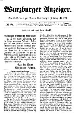 Würzburger Anzeiger (Neue Würzburger Zeitung) Dienstag 21. Juni 1853