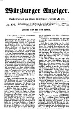 Würzburger Anzeiger (Neue Würzburger Zeitung) Freitag 5. August 1853