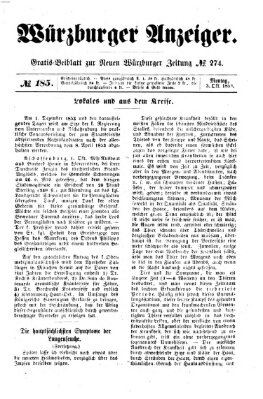 Würzburger Anzeiger (Neue Würzburger Zeitung) Montag 3. Oktober 1853