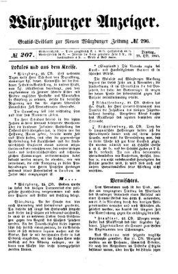 Würzburger Anzeiger (Neue Würzburger Zeitung) Dienstag 25. Oktober 1853