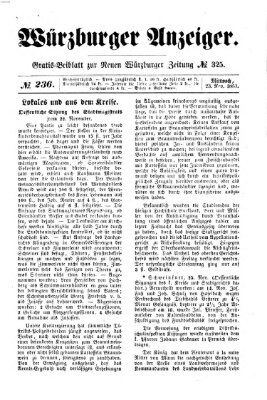 Würzburger Anzeiger (Neue Würzburger Zeitung) Mittwoch 23. November 1853