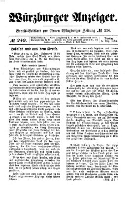 Würzburger Anzeiger (Neue Würzburger Zeitung) Dienstag 6. Dezember 1853