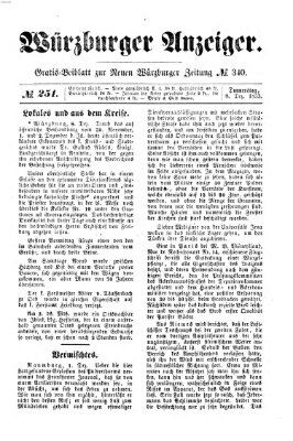 Würzburger Anzeiger (Neue Würzburger Zeitung) Donnerstag 8. Dezember 1853