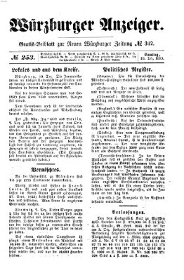 Würzburger Anzeiger (Neue Würzburger Zeitung) Samstag 10. Dezember 1853