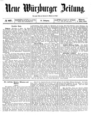 Neue Würzburger Zeitung Mittwoch 8. März 1854