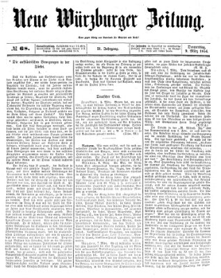 Neue Würzburger Zeitung Donnerstag 9. März 1854