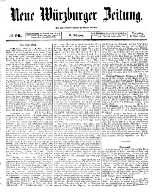 Neue Würzburger Zeitung Donnerstag 6. April 1854