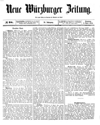 Neue Würzburger Zeitung Samstag 8. April 1854