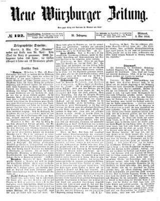 Neue Würzburger Zeitung Mittwoch 3. Mai 1854