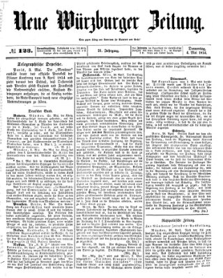 Neue Würzburger Zeitung Donnerstag 4. Mai 1854