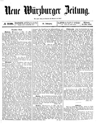 Neue Würzburger Zeitung Mittwoch 10. Mai 1854