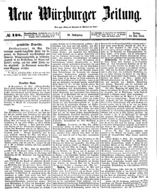 Neue Würzburger Zeitung Freitag 19. Mai 1854