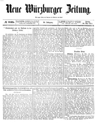 Neue Würzburger Zeitung Freitag 26. Mai 1854