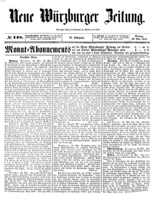 Neue Würzburger Zeitung Montag 29. Mai 1854