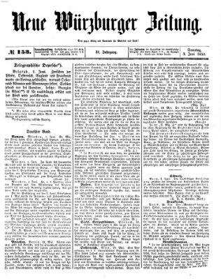 Neue Würzburger Zeitung Samstag 3. Juni 1854