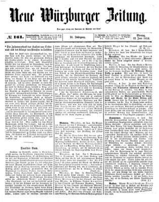 Neue Würzburger Zeitung Montag 12. Juni 1854