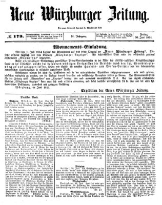 Neue Würzburger Zeitung Freitag 30. Juni 1854