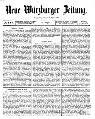 Neue Würzburger Zeitung Samstag 8. Juli 1854