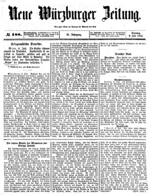 Neue Würzburger Zeitung Sonntag 9. Juli 1854