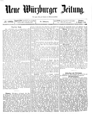 Neue Würzburger Zeitung Samstag 5. August 1854