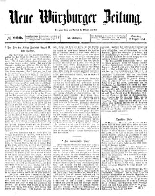 Neue Würzburger Zeitung Samstag 12. August 1854