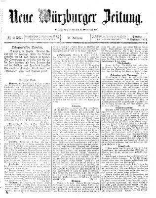 Neue Würzburger Zeitung Samstag 9. September 1854