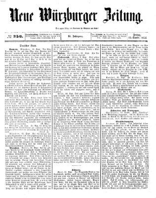 Neue Würzburger Zeitung Freitag 15. September 1854