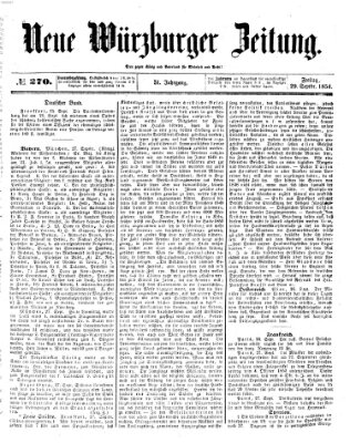 Neue Würzburger Zeitung Freitag 29. September 1854