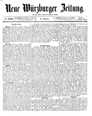 Neue Würzburger Zeitung Dienstag 3. Oktober 1854