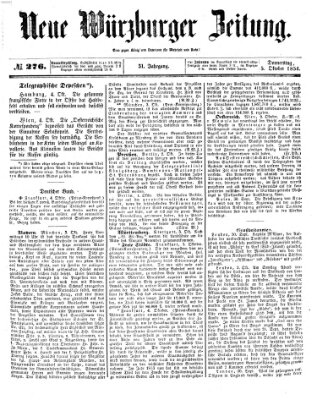 Neue Würzburger Zeitung Donnerstag 5. Oktober 1854