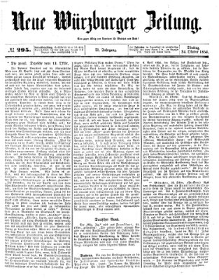 Neue Würzburger Zeitung Dienstag 24. Oktober 1854