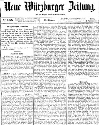 Neue Würzburger Zeitung Freitag 3. November 1854