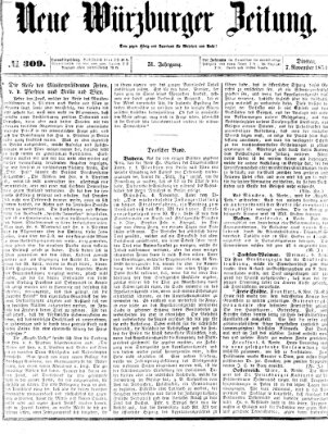 Neue Würzburger Zeitung Dienstag 7. November 1854