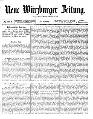 Neue Würzburger Zeitung Montag 4. Dezember 1854