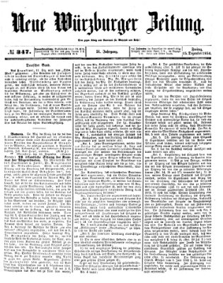 Neue Würzburger Zeitung Freitag 15. Dezember 1854