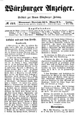 Würzburger Anzeiger (Neue Würzburger Zeitung) Samstag 6. Mai 1854