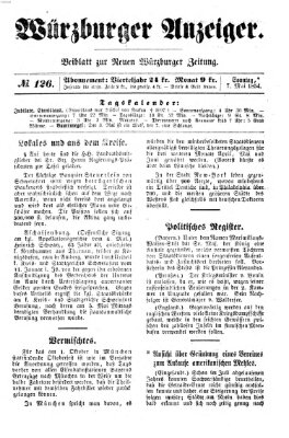 Würzburger Anzeiger (Neue Würzburger Zeitung) Sonntag 7. Mai 1854