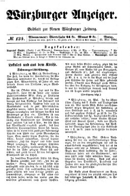 Würzburger Anzeiger (Neue Würzburger Zeitung) Montag 15. Mai 1854