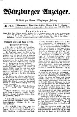 Würzburger Anzeiger (Neue Würzburger Zeitung) Sonntag 21. Mai 1854