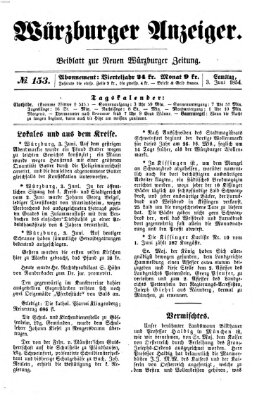 Würzburger Anzeiger (Neue Würzburger Zeitung) Samstag 3. Juni 1854