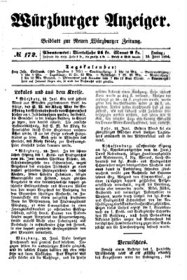 Würzburger Anzeiger (Neue Würzburger Zeitung) Freitag 23. Juni 1854