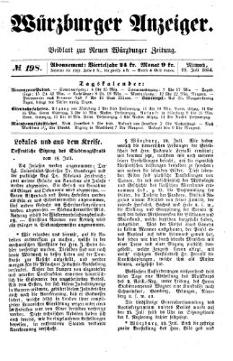 Würzburger Anzeiger (Neue Würzburger Zeitung) Mittwoch 19. Juli 1854