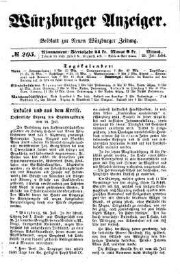 Würzburger Anzeiger (Neue Würzburger Zeitung) Mittwoch 26. Juli 1854