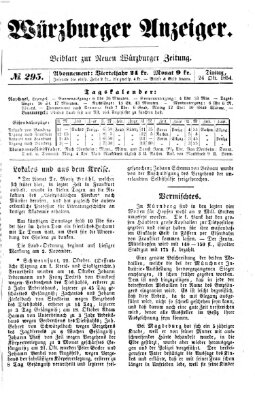 Würzburger Anzeiger (Neue Würzburger Zeitung) Dienstag 24. Oktober 1854