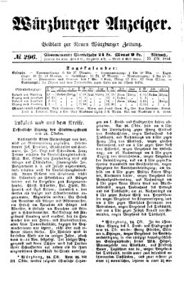 Würzburger Anzeiger (Neue Würzburger Zeitung) Mittwoch 25. Oktober 1854